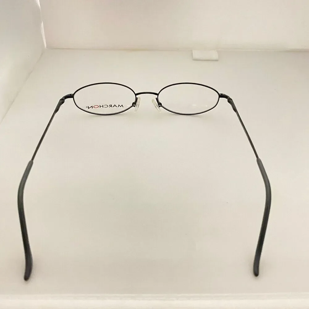 #5791 Marchon M618 Black Boys Oval Eyeglass Frames 47-17-135